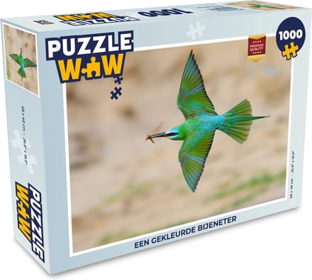 Puzzel Een gekleurde Bijeneter - Legpuzzel - Puzzel 1000 stukjes volwassenen