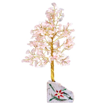 Rozenkwarts edelsteenboom - 320 stenen