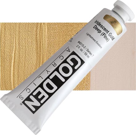 Golden Heavy Body Acrylverf serie 7 | Iridescent Gold Deep (Fine) (4015-2) 59 ml