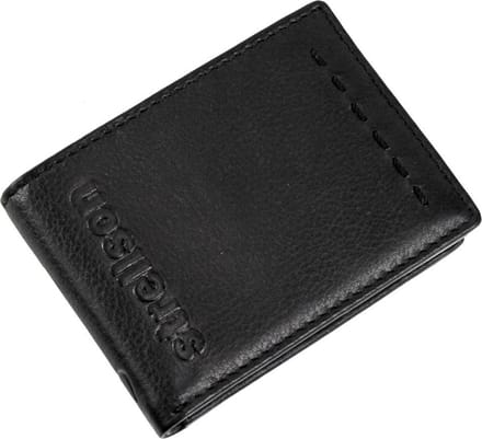Strellson Oxford Circus Portemonnee Landschap Leer 10 cm - Jongens - Horizontaal - schwarz