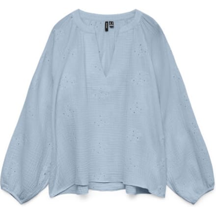 VERO MODA - VMNATALI LS EMB TOP WVN NOOS - Dames - Blouses