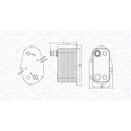 Olie radiator, motorolie MAGNETI MARELLI 350300000200