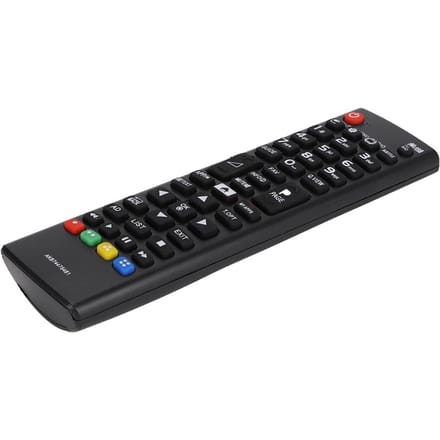 ABS-materiaal behuizing tv-afstandsbediening voor LG AKB74475481, werkt op batterijen wit