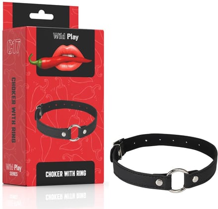 HALSBAND MET METALEN RING EROSPACE WILD PLAY C17