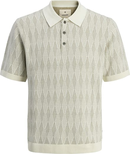 JACK&JONES - JPRBLUJUDE KNIT JAQUARD POLO SS - Heren - Polo's
