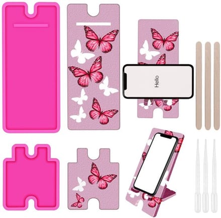 Dailygoods- Telefoonhouder H-vorm - Siliconen Mal Set - Mobiele Telefoonstandaard