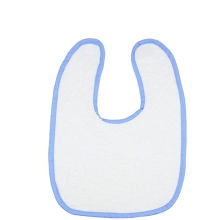 The One Towelling The One Baby Slabbetje 450 gram Wit/Blauw