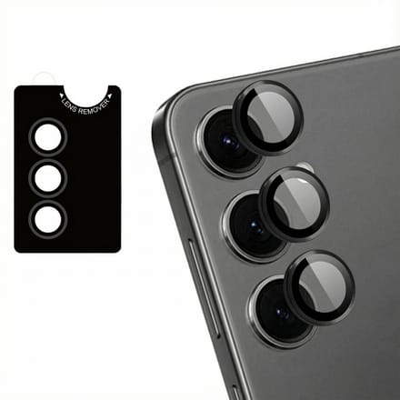 imoshion Camera Lens Protector - Geschikt voor Samsung Galaxy S25 - 2 Pack - Zwart