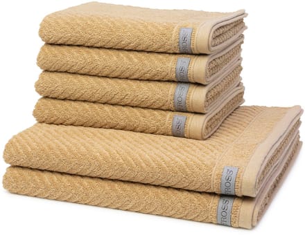 Ross Dames en Heren 4 X handdoek 2 X douchehanddoek - in set Smart