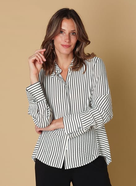 IVY BEAU Syra Tops - Off White/Black - maat 38