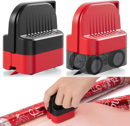 Set van 2 Geschenkpapier Snijders op Wieltjes voor Rechte Snedes