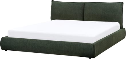 VINAY - Tweepersoonsbed - Donkergroen - 180 x 200 cm - Polyester