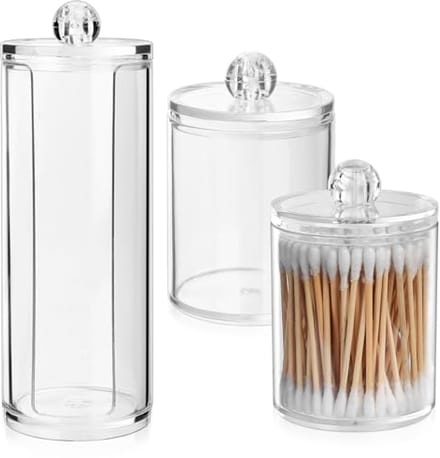 Wattenschijfdispensers opbergdoos set - Make-uptafel organizer en cosmetica-houder