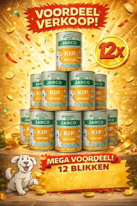Jarco dog blik kip 12x 400gr Voordeelverpakking