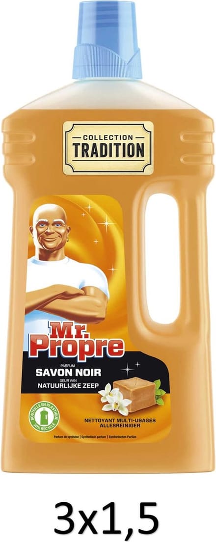 Mr. Propre Allesreiniger Black Soap 3x1.5 L