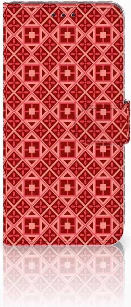 Samsung Galaxy S10 Plus Telefoon Hoesje Batik Rood