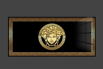 Golden Versace plexiglas schilderij op plexiglas 120x50cm