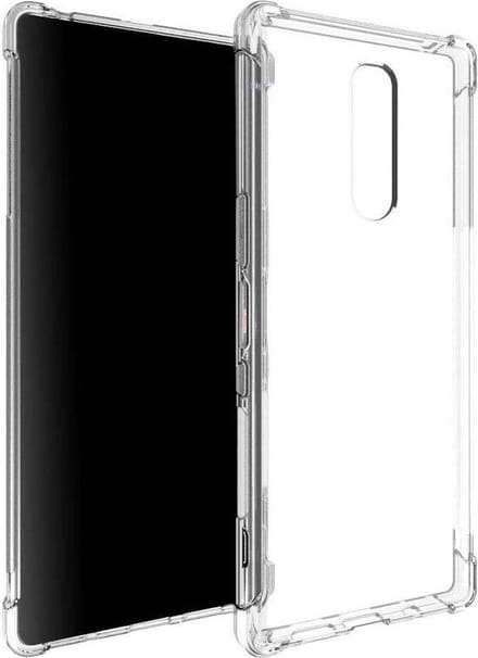 DrPhone XZ4 TPU Hoesje - Siliconen Bumper Case met Verstevigde randen – Transparant