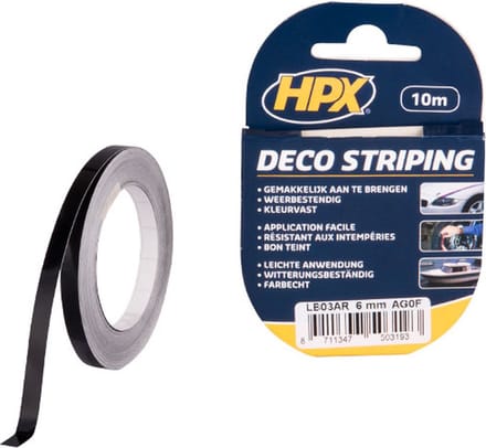HPX zelfklevende deco striping - rood - 1,5 mm x 10 m