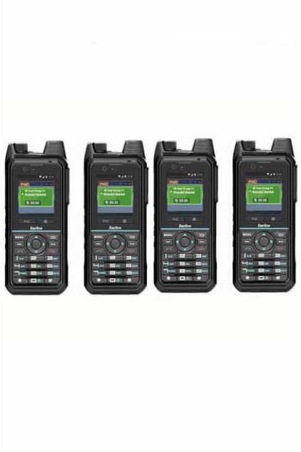 Set van 4 Inrico T330 4G LTE Zello Smart Portofoons IP68