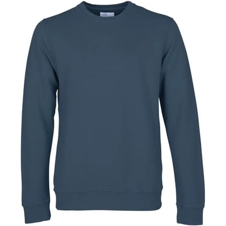 Sweatshirt ronde hals Colorful Standard Classic Organic petrol blue