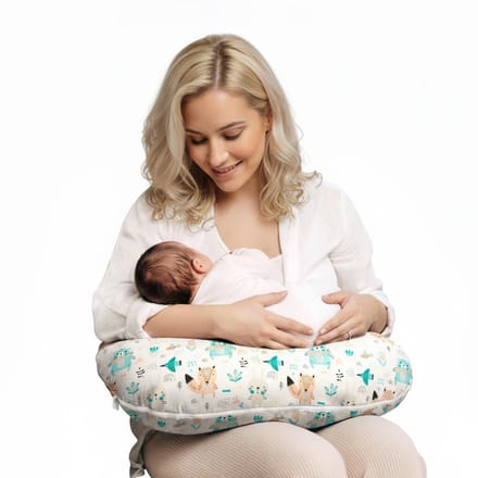 BabyUniverse - Borstvoedingskussen - Pastel Dieren - Ergonomisch - Anti-allergisch