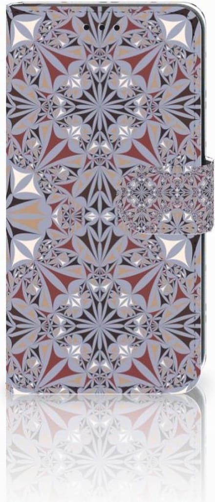 Xiaomi Mi A2 Lite Bookcase Flower Tiles