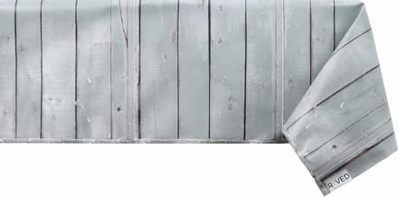 Raved Tafelzeil – 140 cm x 320 cm – Hout Celadon – PVC – Afwasbaar