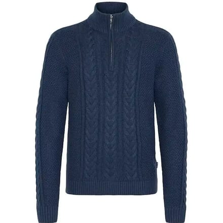 Gebreide pullover met ritssluiting, model 'BASIM'