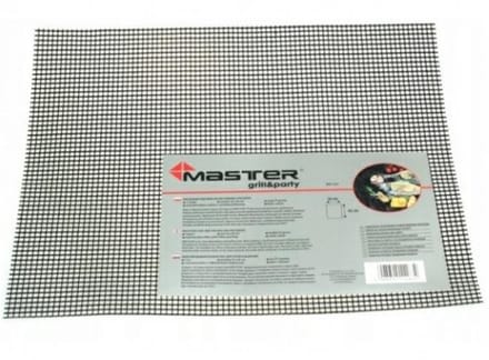 Master Grill&Party Serie - Grill- en Bakmat - 36x42 cm - Niet-klevend - Zwart