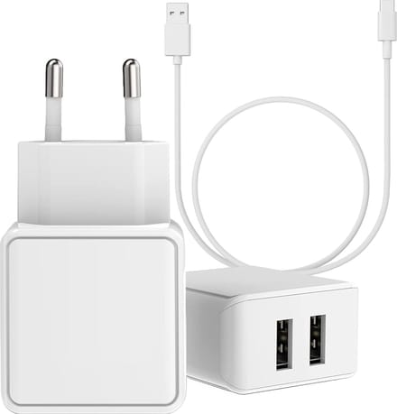 Usb Adapter 12w + usb C Kabel 2M - Oplader voor a15 a17 a23 a24 a25 a26 a33 a34 a35 a36 a54 a55 a56