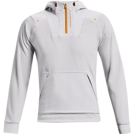 Under Armour Rush Heren Lichtgrijze Fleece Hoodie