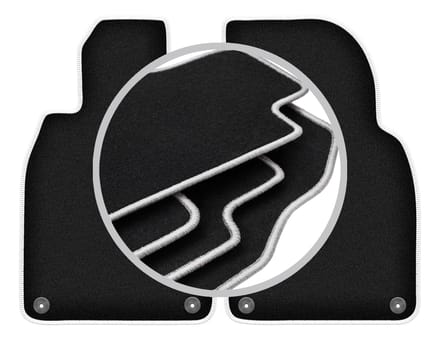 CARLUX-SILVER automatten voor: Porsche Cayman 982 roadster (2016-)