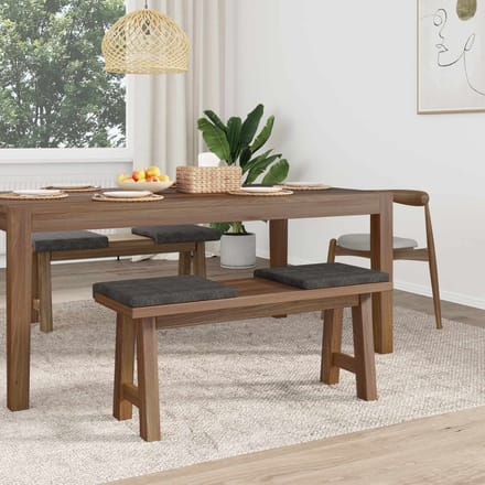 vidaXL - Bankkussen - 4 - st - Kunstleer - Zwart - Diepte - 35 - cm