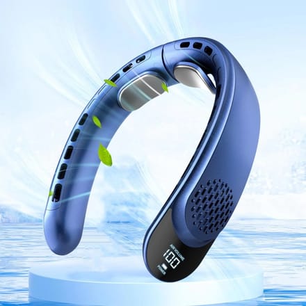 Superblizz® Nek Ventilator - Neck Fan - Draagbaar - Nekventilator - Nek Ventilator Met Koeling - Gezichtsventilator - Halsventilator - Nek Fan - Mini Ventilator
