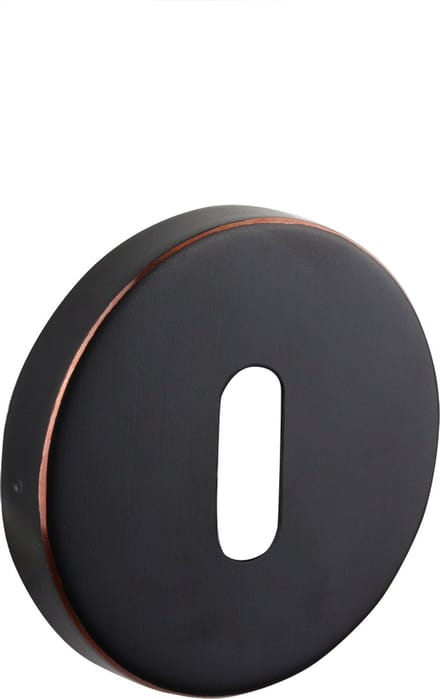 Lavuzo Sleutelrozetten Rond Zwart/Brons | Per set