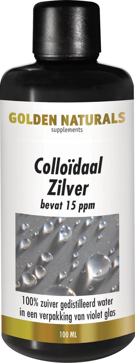 Golden Naturals Colloïdaal Zilver 15 ppm (100 milliliter)