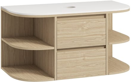 HOMCOM-Badkamermeubel-MDF-90x45x46cm-Bruin
