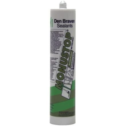 Den Braven Zwaluw Monustop | Stopverf Vervanger | 290 ML | Wit | Elastisch | Kit