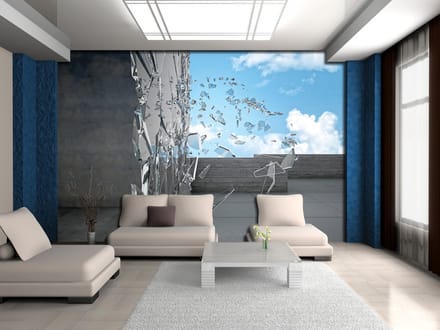 Abstract Modern Architecture Photo Wallcovering