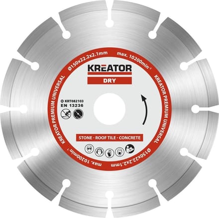 Kreator KRT082103 Diamanten Doorslijpschijf – Ø150MM