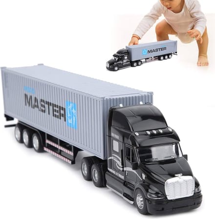 Vrachtwagen transporter met oplegger 40FT - Container Master - speelgoed wagen (34.5cm)