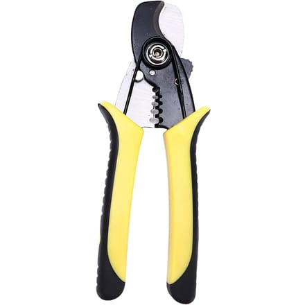 Pince à dénuder Multifonctionnelle Conception Ergonomique Acier Carbone Haute Dureté Engrenage Très Durable yellow