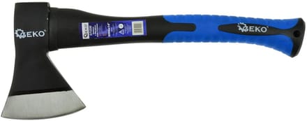 GEKO Bijl - Glasvezel Steel - Antislip TPR Handvat - 600g - 390mm