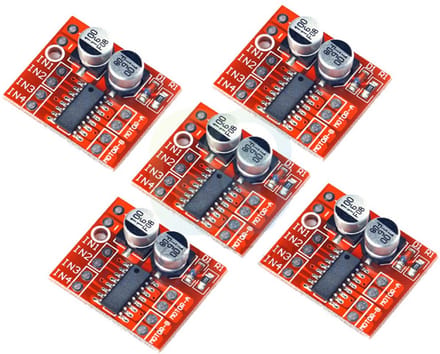 5-delige Dual H-Bridge Motor Driver Module voor Arduino Robottechniek