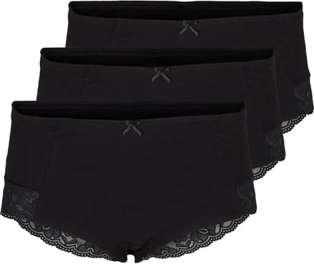 Hipster Ondergoed - Dames slips - Dagelijks Draagcomfort - Zachte Elastische Band - Maat 48 - Zwart