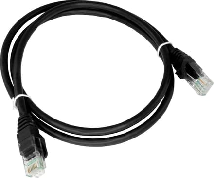 Alantec KKU5CZA0.25 netwerkkabel Zwart 0,25 m Cat5e U/UTP (UTP)