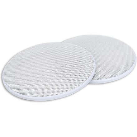 2 STUKS 5 inch Mesh Beschermhoes Geluidshoes Luidspreker Luidsprekerhoes Decoratie(Wit Wit) wit
