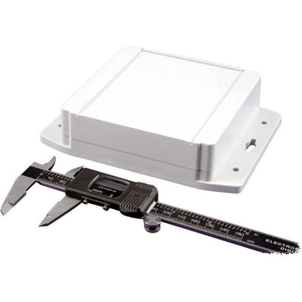 Hammond Electronics 1555NF17GY Universele behuizing 120 x 120 x 37.2 ABS Lichtgrijs 1 stuk(s)