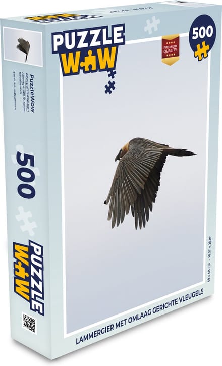 Puzzel Lammergier met omlaag gerichte vleugels - Legpuzzel - Puzzel 500 stukjes